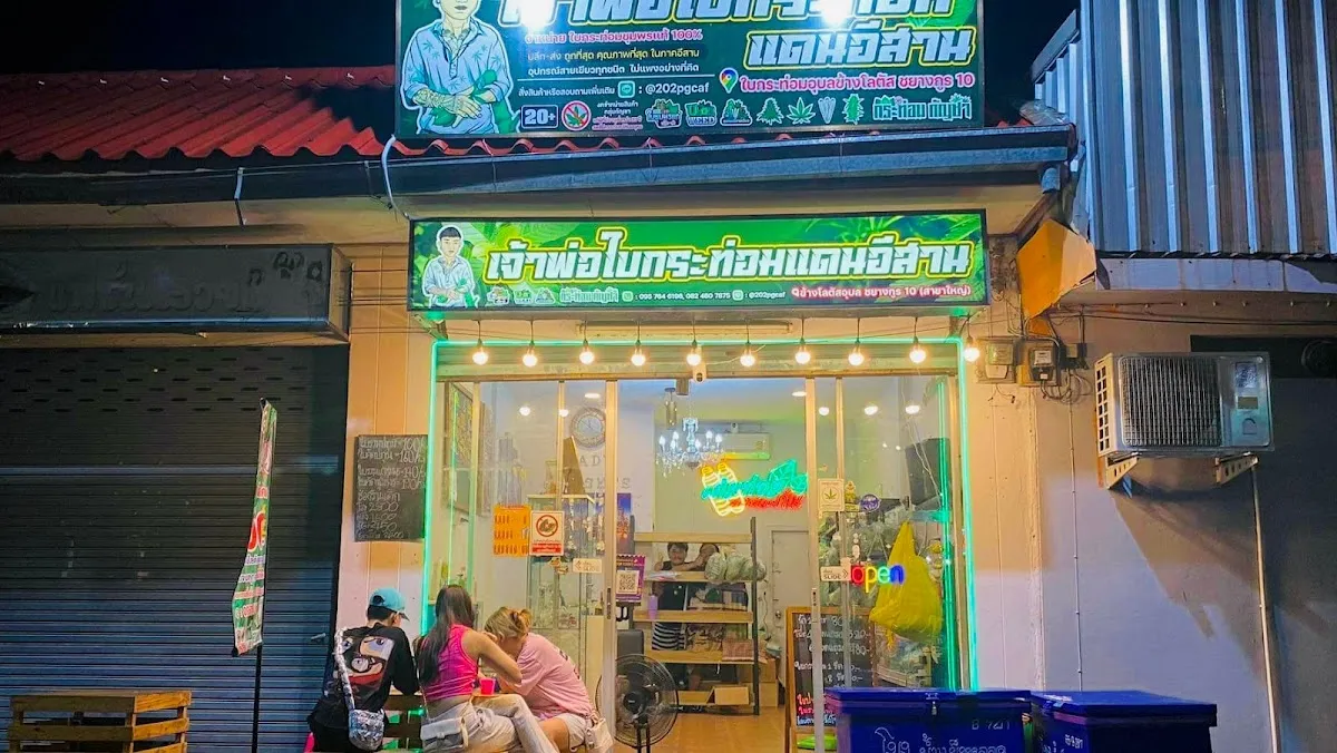 กระท่อมกัญชาข้างโลตัสอุบล - กัญชาอุบล Cannabisubon