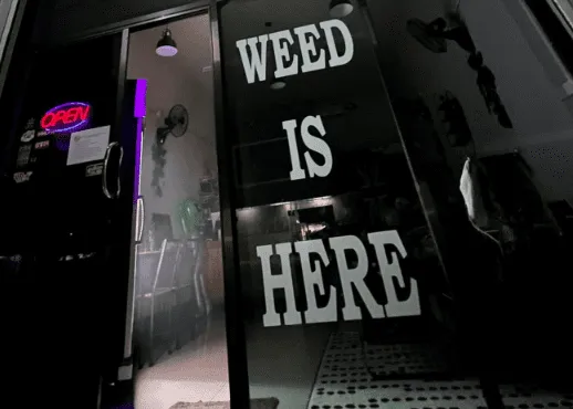 Weed is here